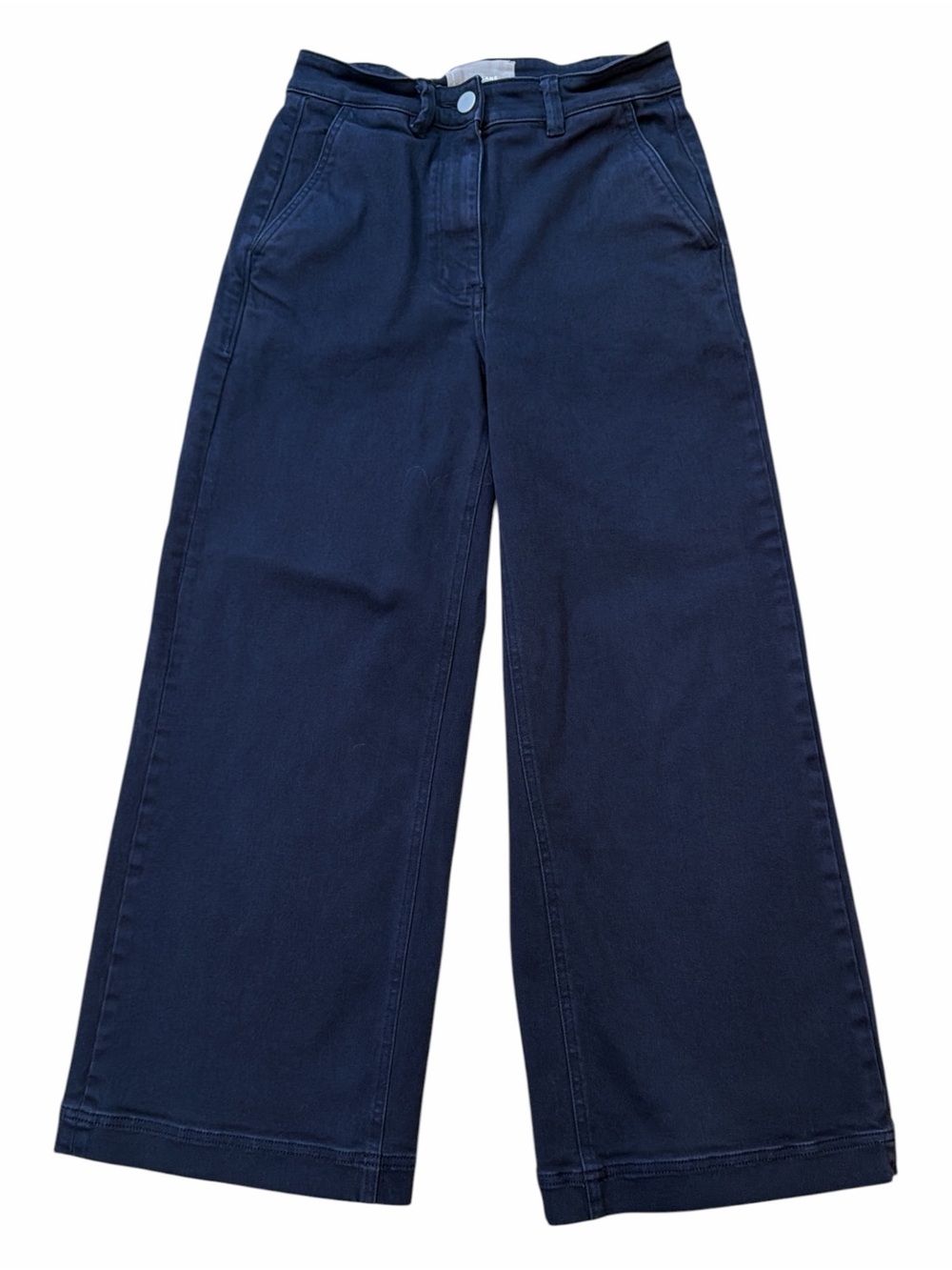 Everlane Wide Leg Crop Navy Pants